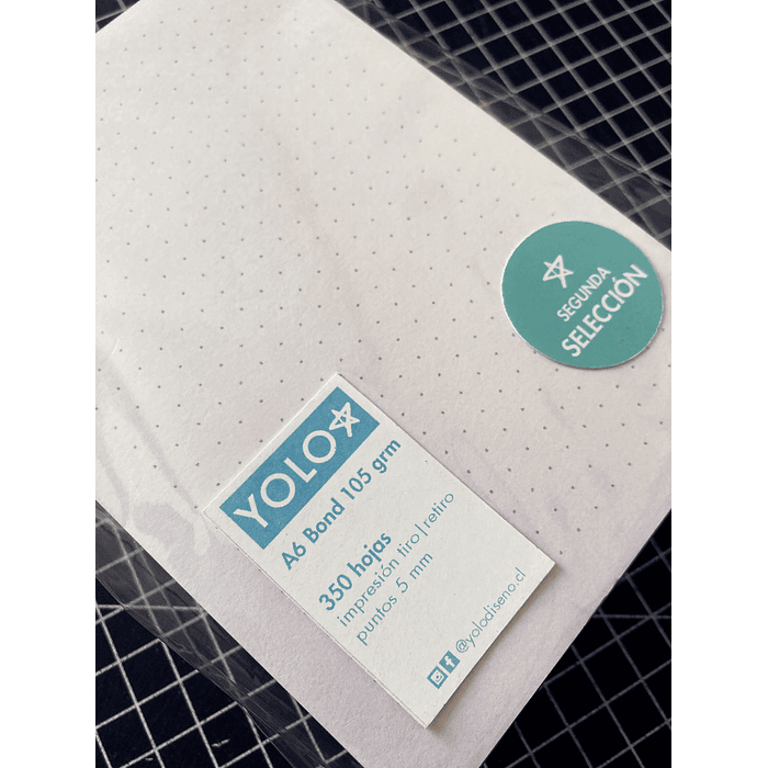 Set 1000 hojas 2DA SELECCIÓN - PUNTOS A6 105 grm  2