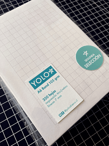 Set 1000 hojas 2DA SELECCIÓN - CUADROS A6 105 grm