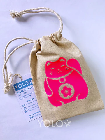 Bolsa 19x14 Lucky Cat