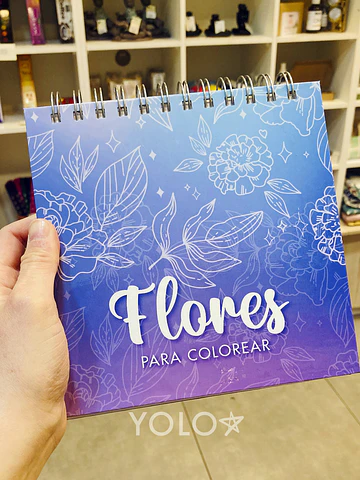 Libro para Colorear 17x17 cm Flores