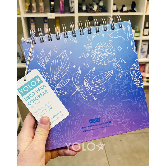 Libro para Colorear 17x17 cm Flores 4