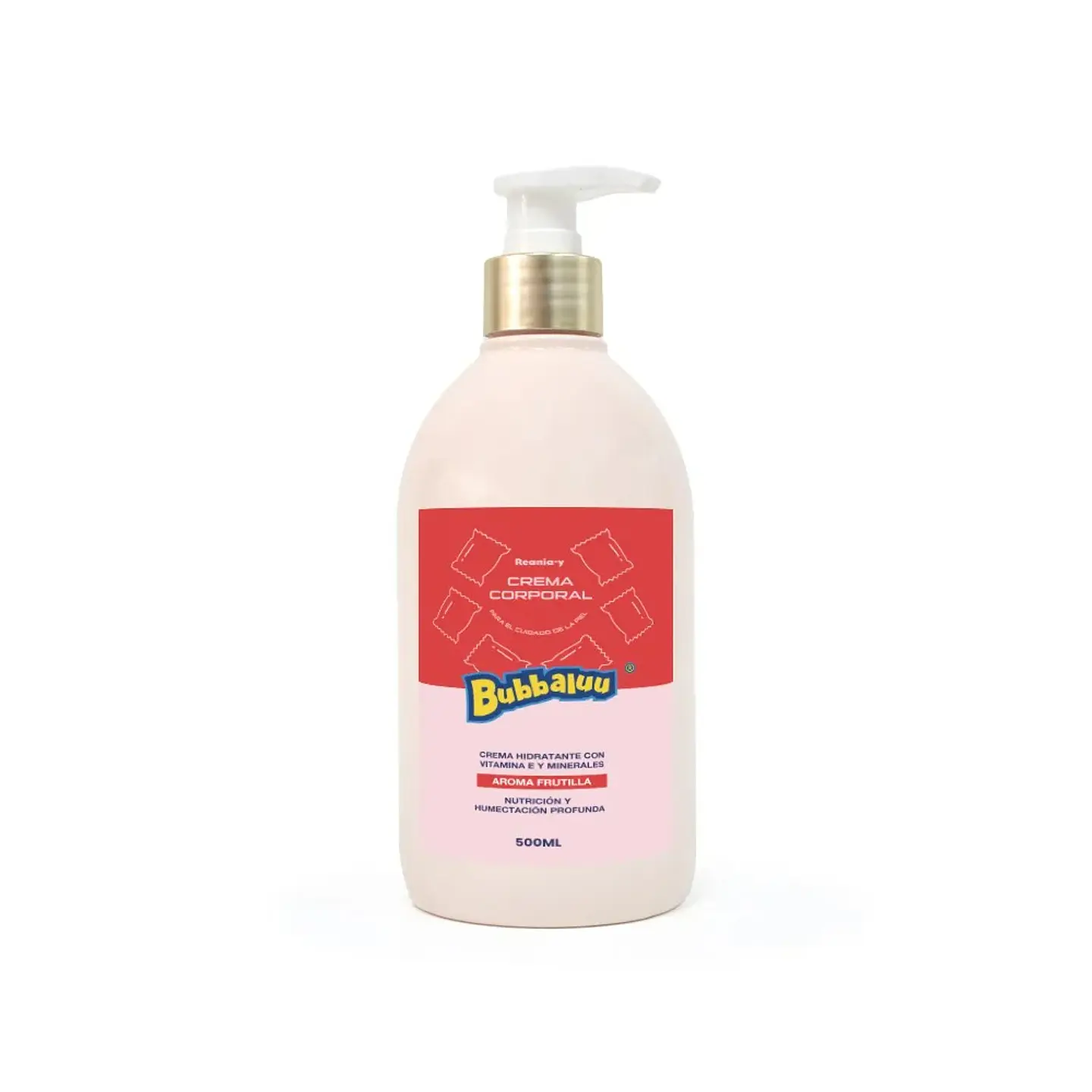 Crema Corporal Hidratante Bubbaluu_Frutilla 500ml 1