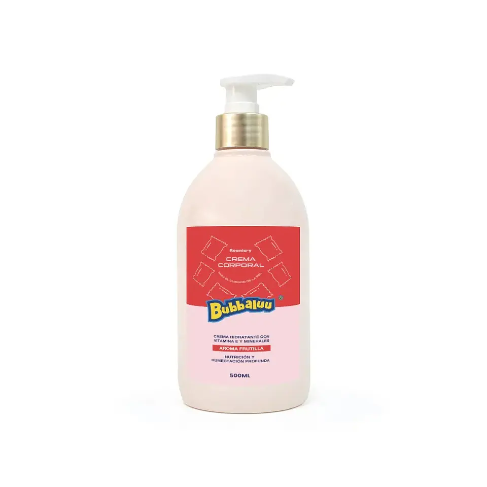 Crema Corporal Hidratante Bubbaluu_Frutilla 500ml 1