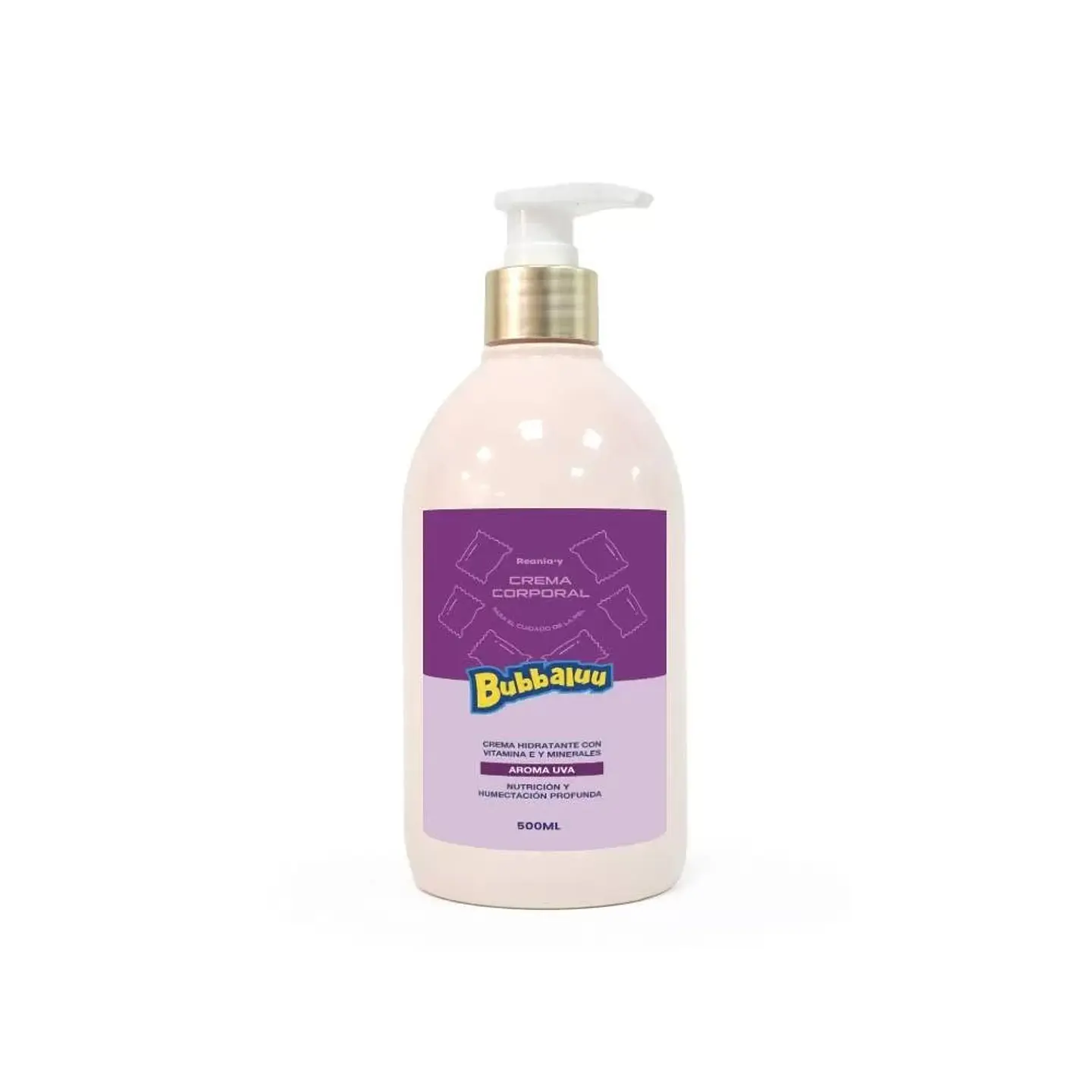 Crema Corporal Hidratante Bubbaluu_Uva 500ml 1