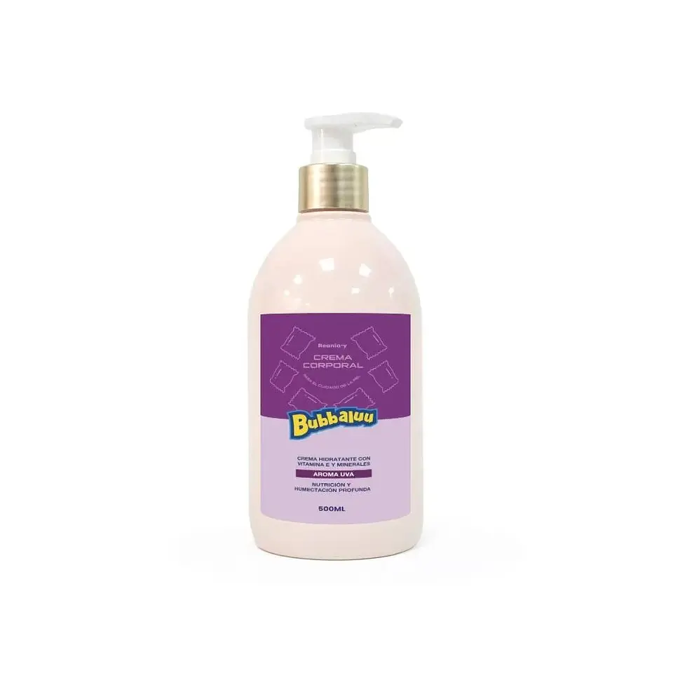 Crema Corporal Hidratante Bubbaluu_Uva 500ml 1