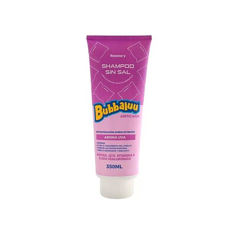 Shampoo Bubbaluu Reconstrucción y Crecimiento Aroma Uva