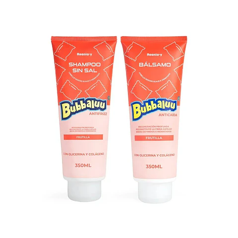 Bálsamo Bubbaluu Glicerina y Colágeno Aroma a Frutilla