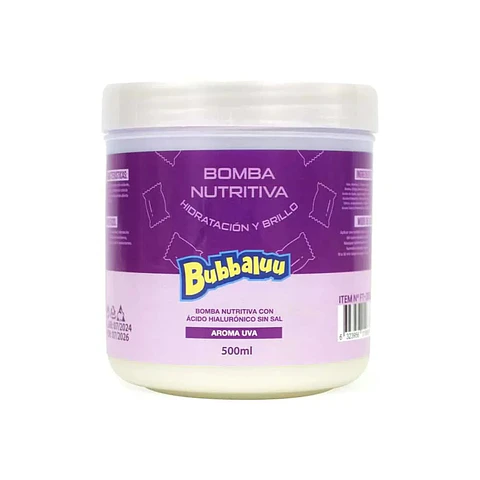 Bomba Nutritiva Capilar Bubbaluu Uva