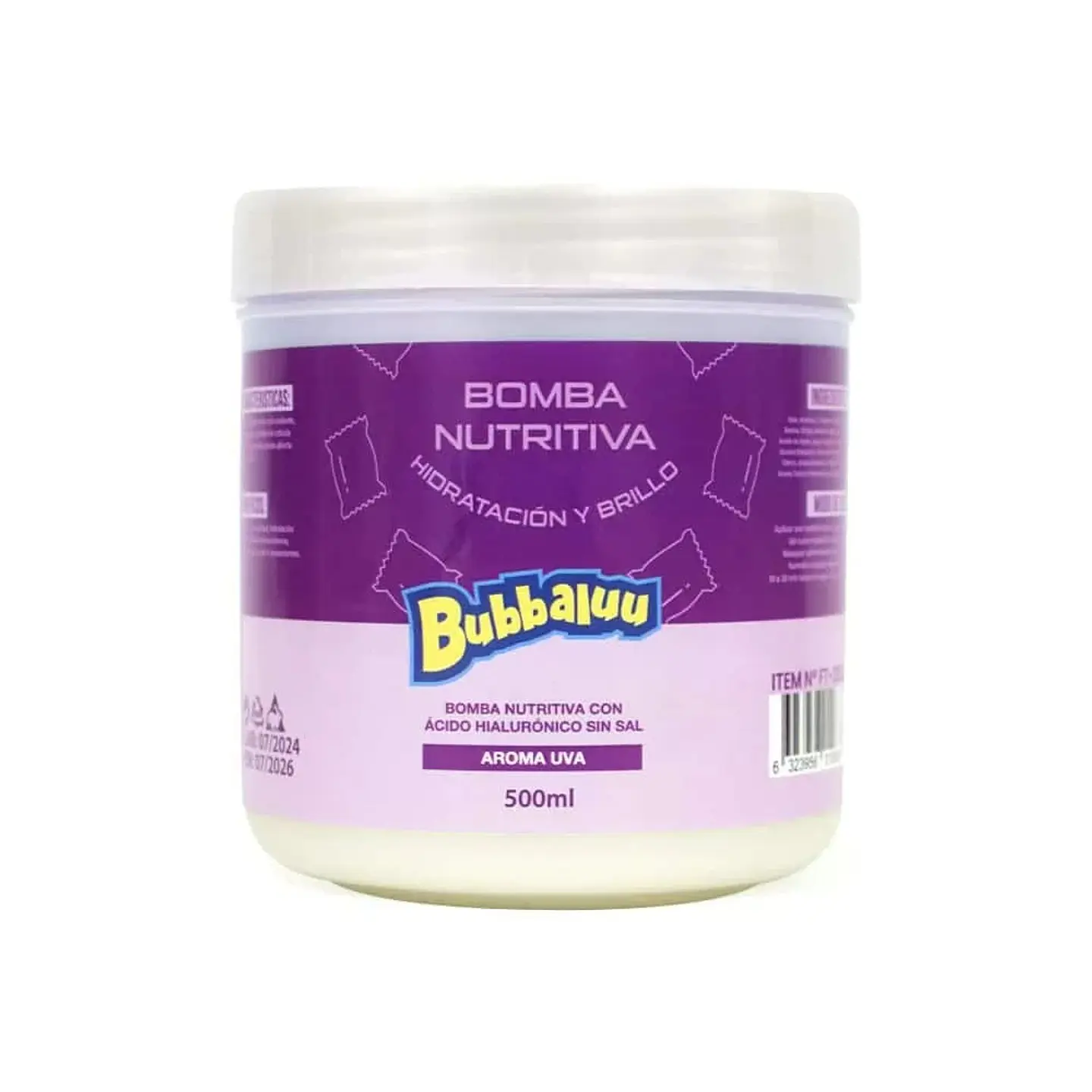 Bomba Nutritiva Capilar Bubbaluu Uva 1