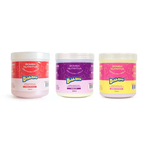 Bomba Nutritiva Capilar Bubbaluu Frutilla