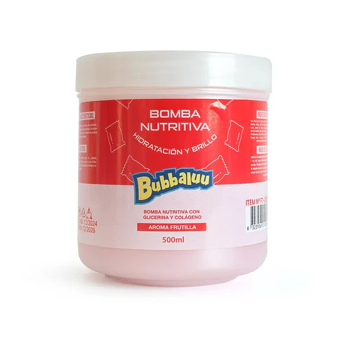 Bomba Nutritiva Capilar Bubbaluu Frutilla