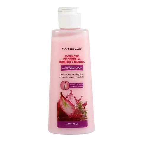 Acondicionador con Extracto de Cebolla, Romero y Biotina - Max Belleza