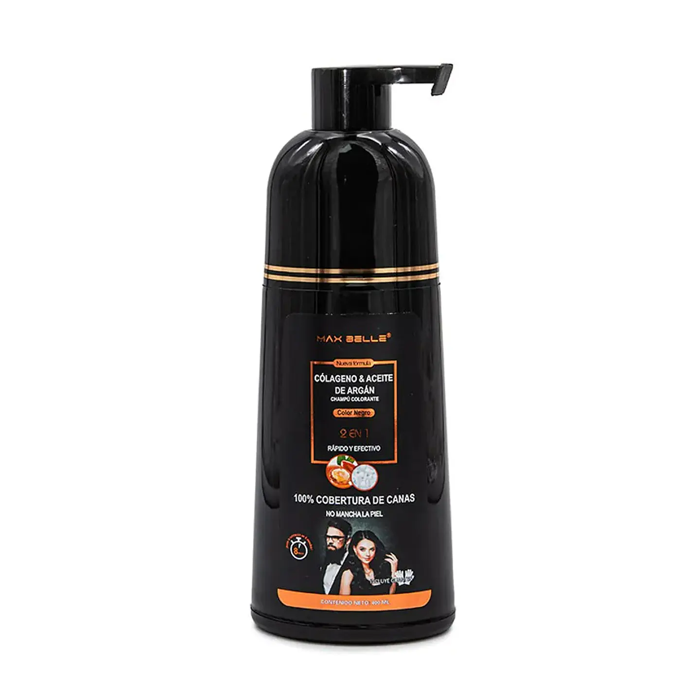 Champú Colorante Negro - Max Belleza 1