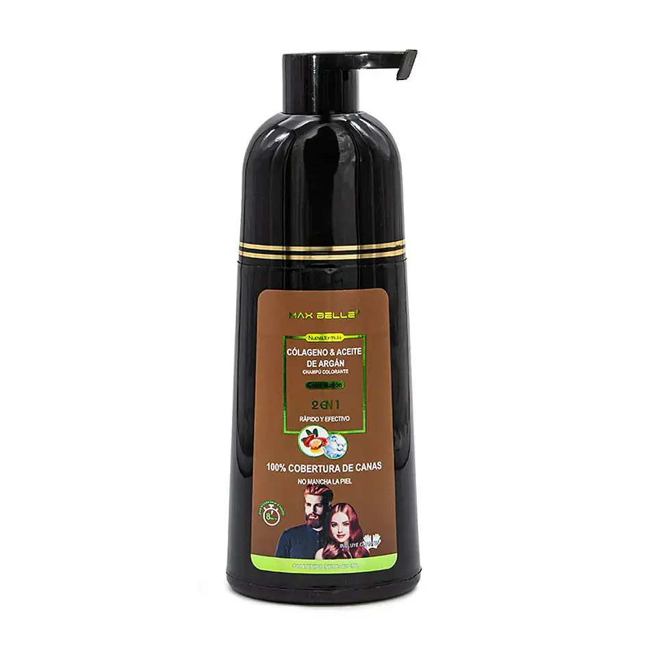 Champú colorante color Castaño Claro - Max Belleza 1