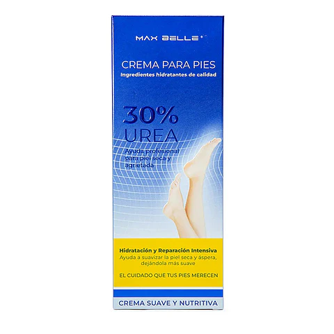 Crema para Pies con Urea 30% - Max Belleza