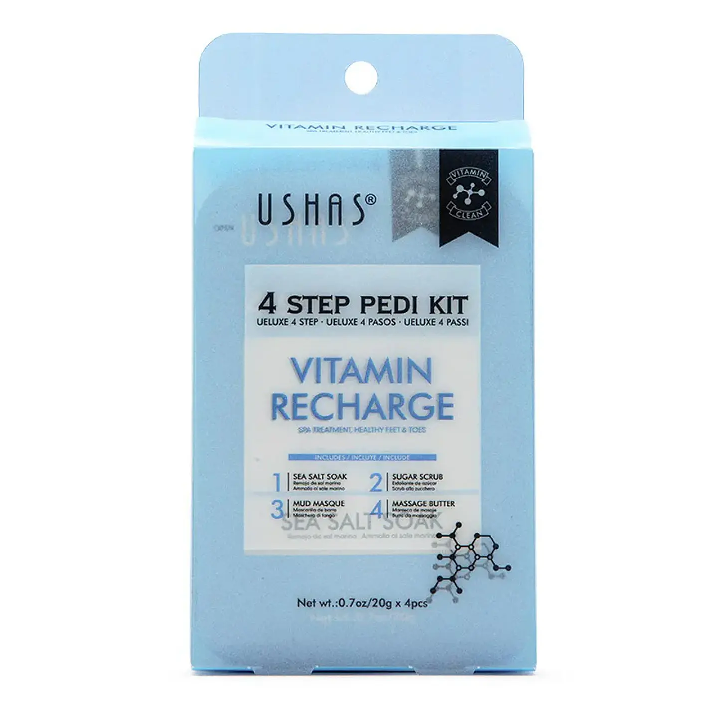 Kit Cuidado de Pies 4 Pasos Vitamin Recharge - Ushas 1