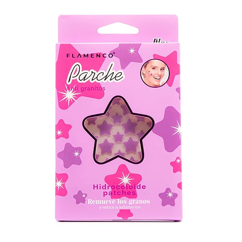 Parche Anti-Granitos tipo Estrella - Flamenco