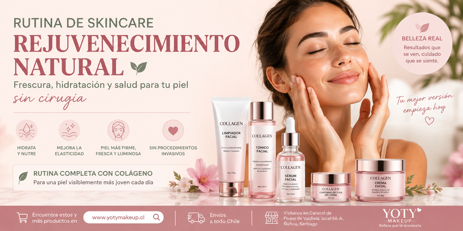 Rutina de skincare para un rejuvenecimiento natural: frescura y piel saludable sin cirugía