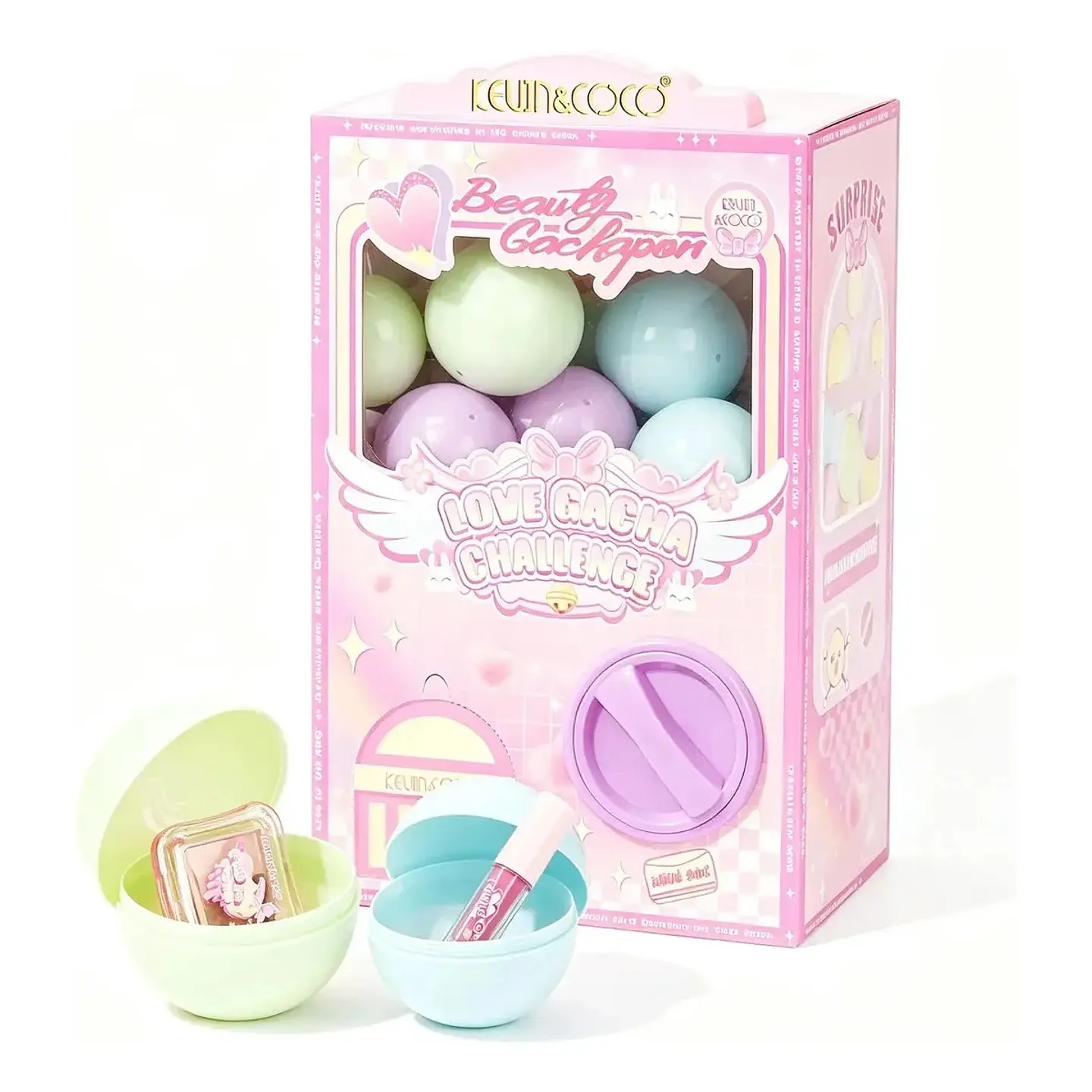 Gachapon Aesthetic - Set De Maquillaje Sorpresa Kevin & Coco 1