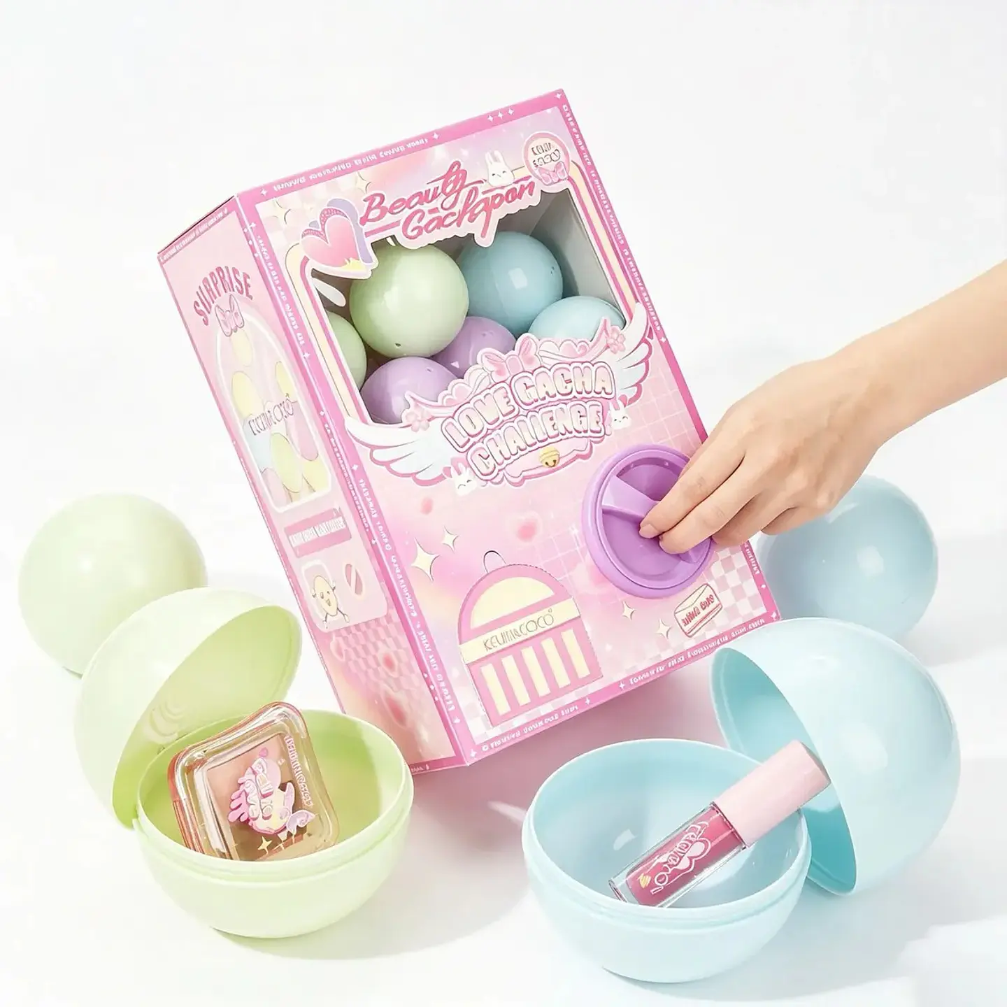Gachapon Aesthetic - Set De Maquillaje Sorpresa Kevin & Coco 2