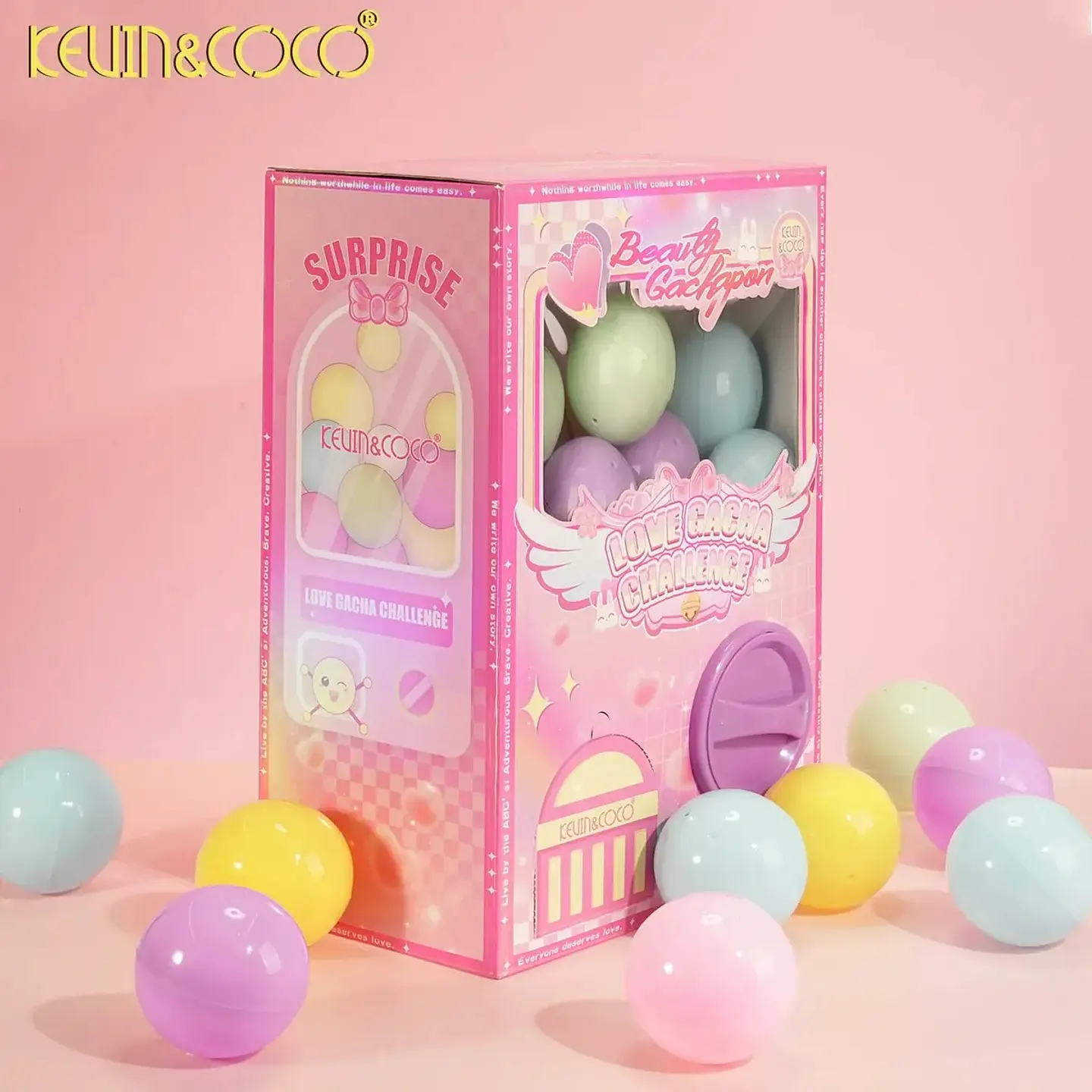 Gachapon Aesthetic - Set De Maquillaje Sorpresa Kevin & Coco 3