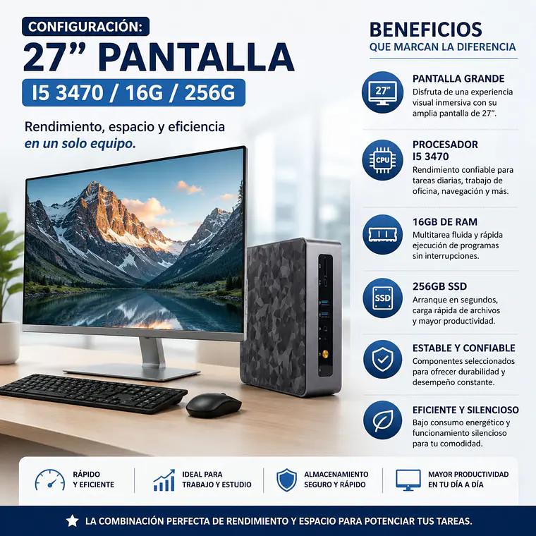 Mini PC Computador Mn200 Intel i5 16GB RAM 256GB SSD W11 Pro 6