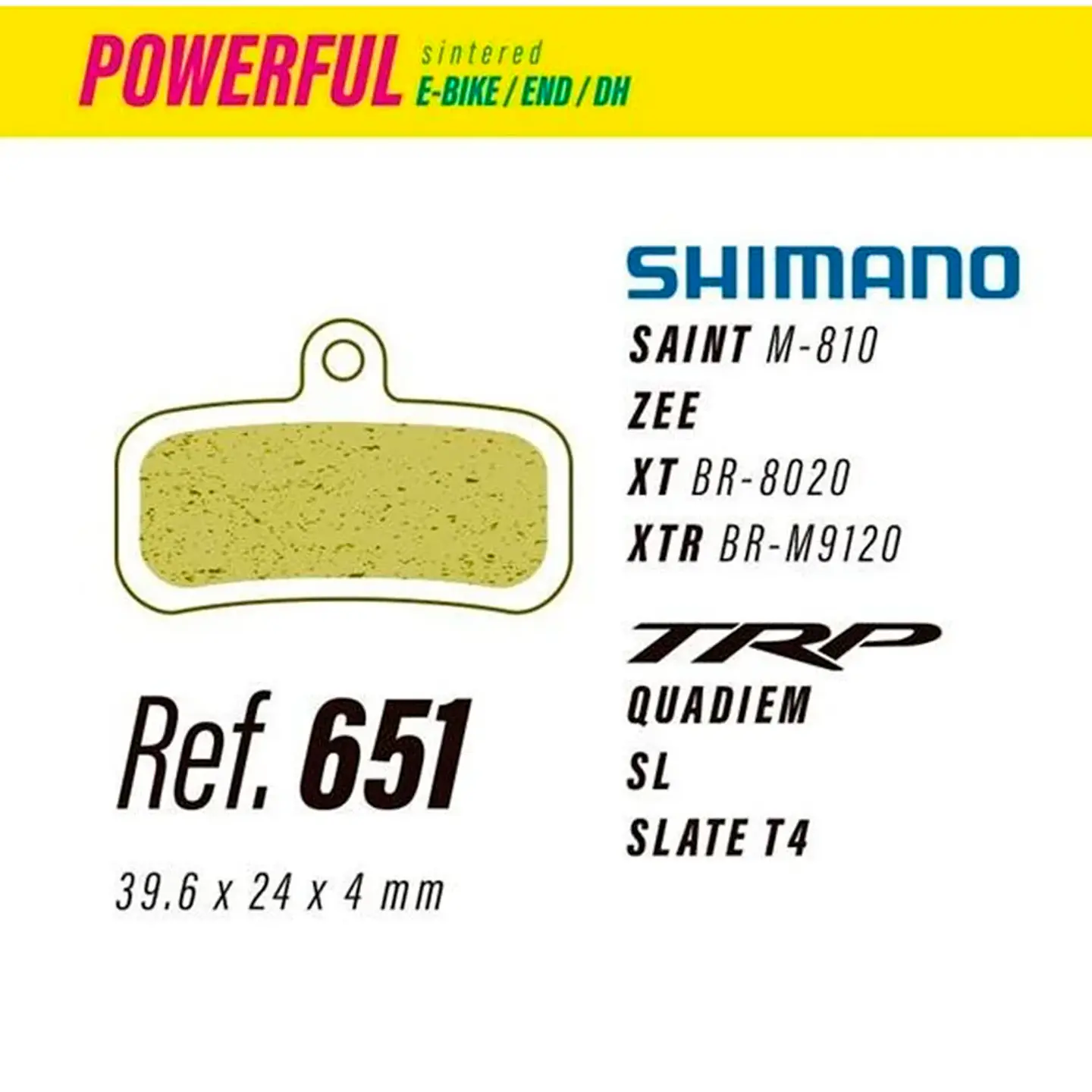 Pastillas Shimano Saint M820 Powerfull 1