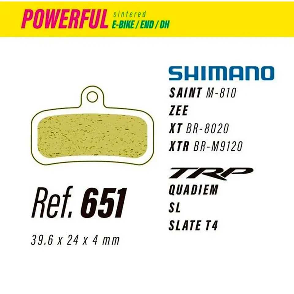 Pastillas Shimano Saint M820 Powerfull 1