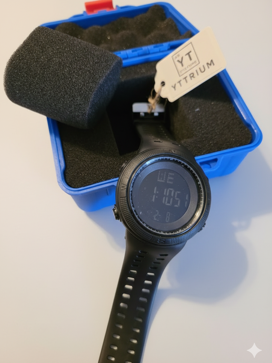 RELOJ YTTRIUM DIGITAL MODEL 10001 UNIX CON CAJA 2