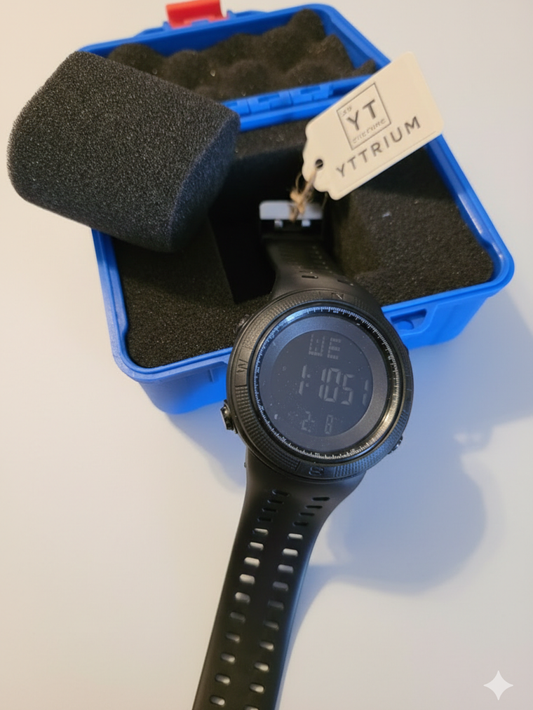 RELOJ YTTRIUM DIGITAL MODEL 10001 UNIX CON CAJA 2