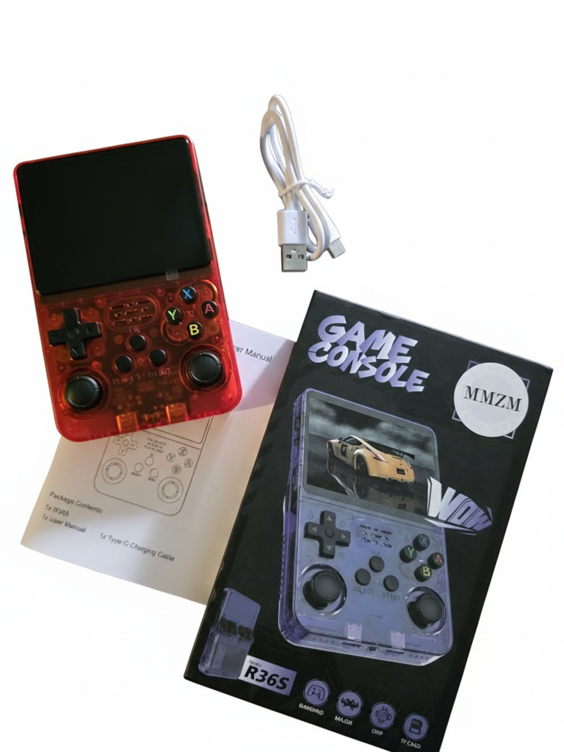 CONSOLA DE VIDEO JUEGOS R36S NEGRO 21.831 JUEGOS 4