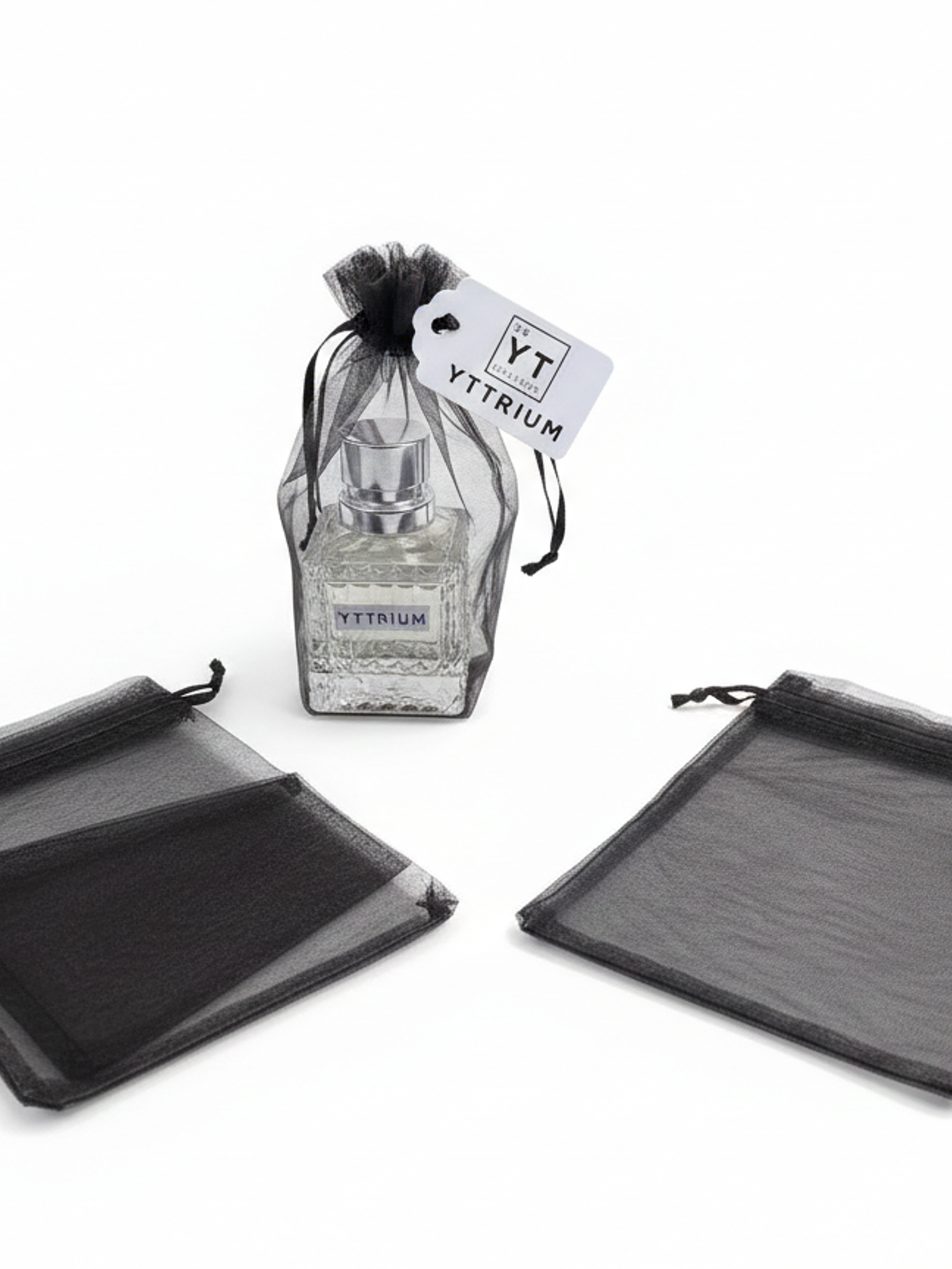 SET 24 BOLSA DE EMPAQUE DE NYLON NEGRA CIERRE CORDON 10X15 1