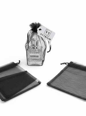 SET 24 BOLSA DE EMPAQUE DE NYLON NEGRA CIERRE CORDON 10X15