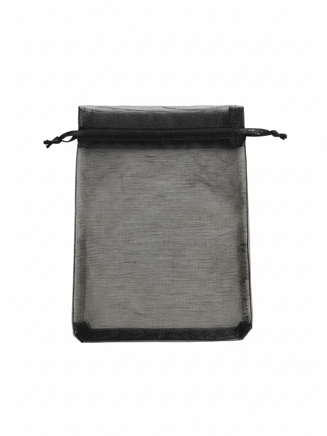 SET 24 BOLSA DE EMPAQUE DE NYLON NEGRA CIERRE CORDON 10X15 3