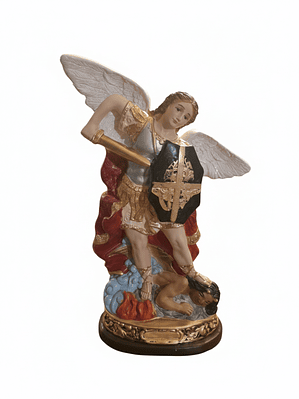 ESCULTURA YESO ARCANGEL SAN MIGUEL 27X15X41 CMS