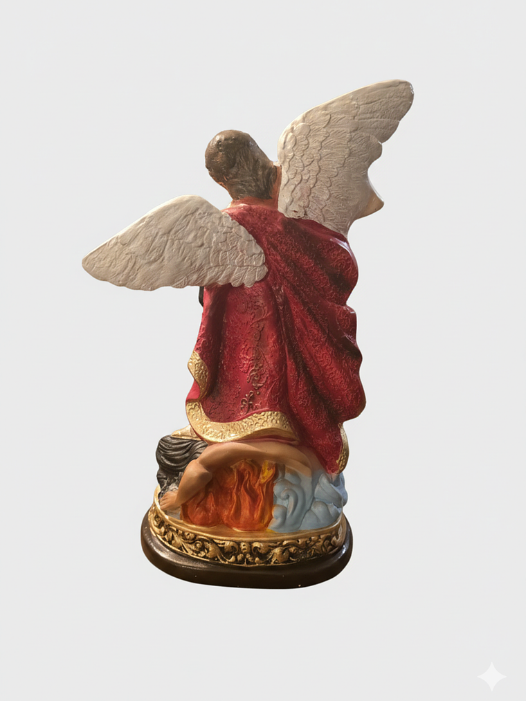 ESCULTURA YESO ARCANGEL SAN MIGUEL 27X15X41 CMS 4