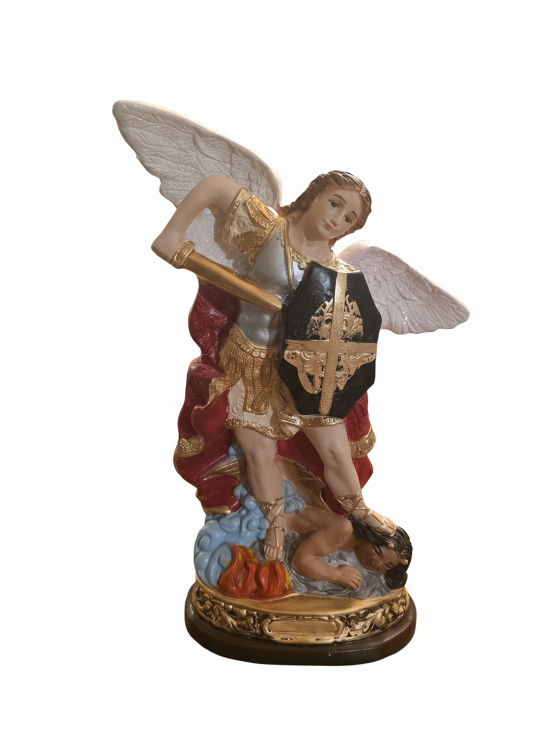 ESCULTURA YESO ARCANGEL SAN MIGUEL 27X15X41 CMS 3