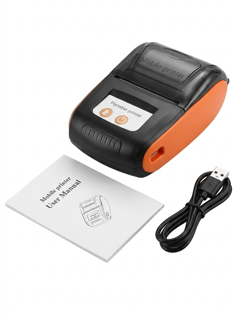 IMPRESORA TERMICA PORTATIL RECIBOS 58 MM COLORES RECARGABLE BT 1