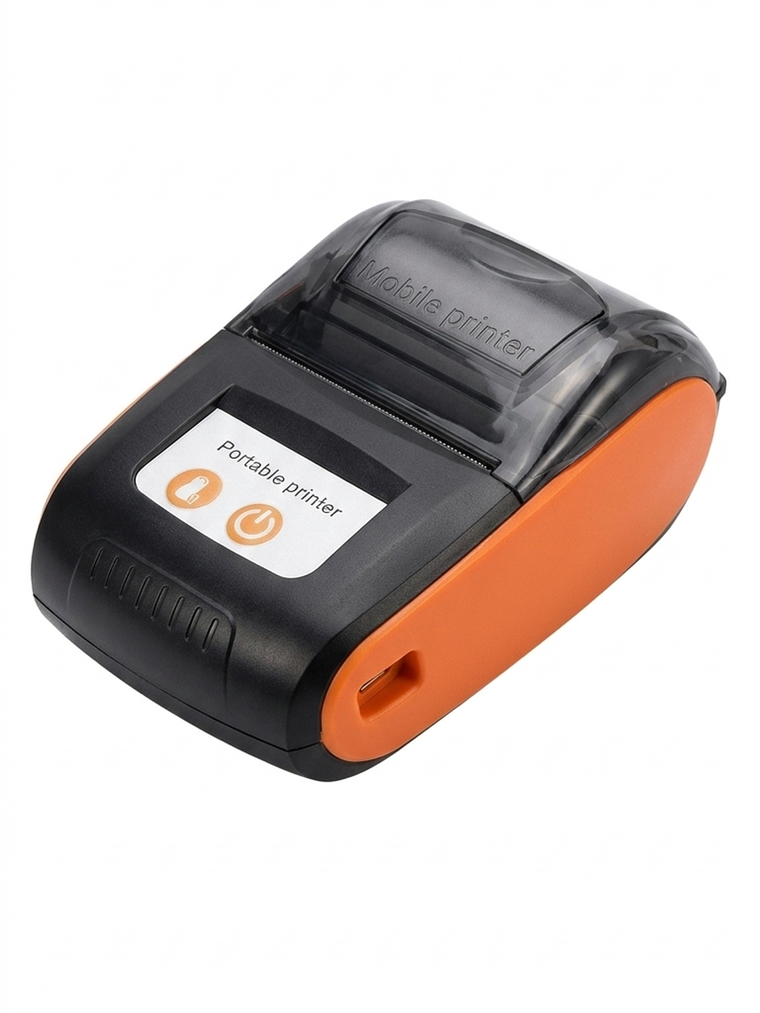 IMPRESORA TERMICA PORTATIL RECIBOS 58 MM COLORES RECARGABLE BT 2