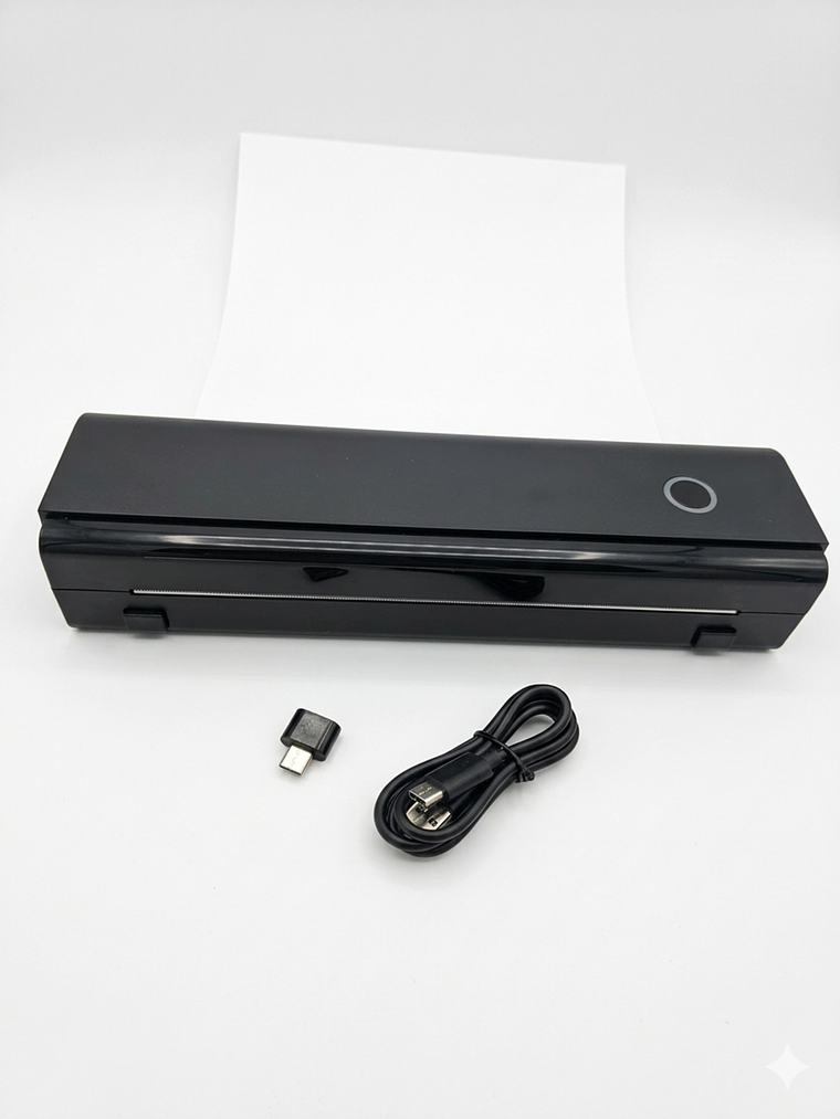 IMPRESORA MOBIL PORTATIL TERMICA A4 LETTER MODO PAPEL Y TATUADORES 5