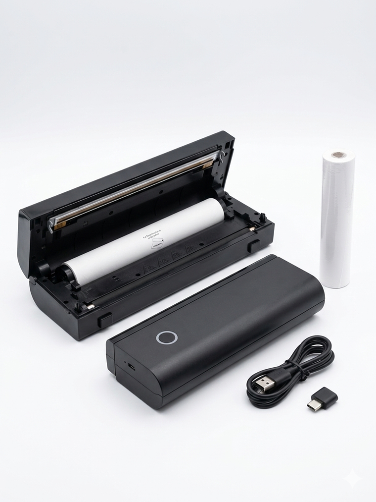 IMPRESORA MOBIL PORTATIL TERMICA A4 LETTER MODO PAPEL Y TATUADORES 1