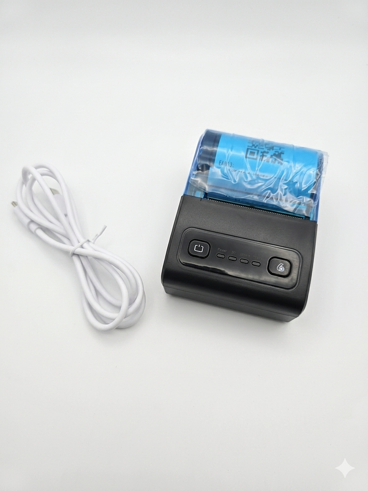 IMPRESORA PORTATIL TERMICA COMPACTA 58 MM BATERIA WIFI RECARGABLE 2