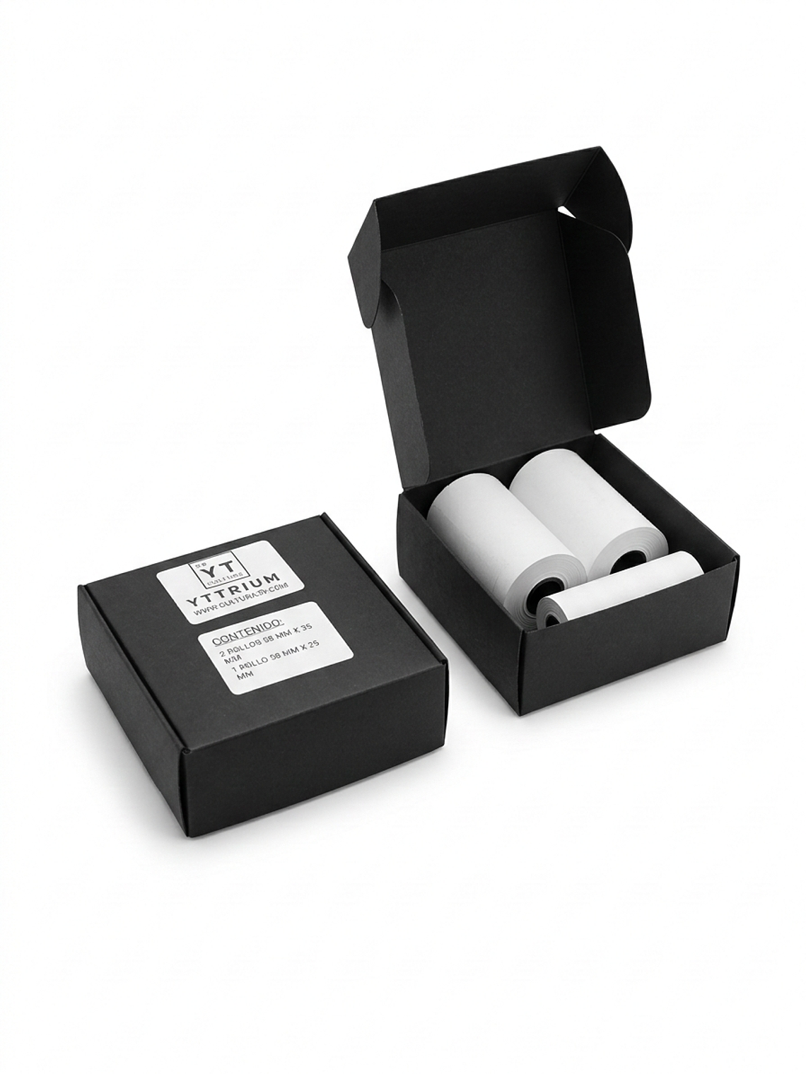 ROLLO PAPEL TERMICO CAJA X 2 UNIDADES 58 MM X 35 MM + 1 ROLLO 58 MM X 25 MM 1
