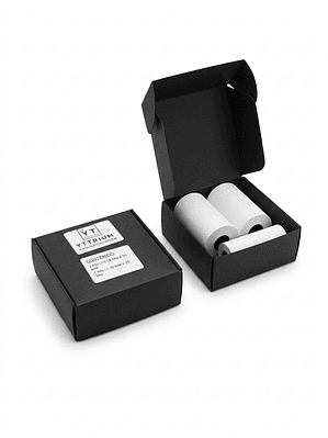 ROLLO PAPEL TERMICO CAJA X 2 UNIDADES 58 MM X 35 MM + 1 ROLLO 58 MM X 25 MM