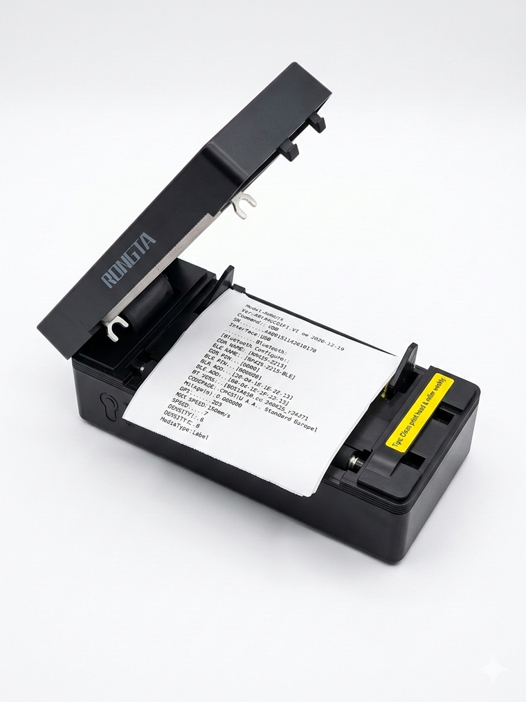 IMPRESORA DE ETIQUETAS TERMICA 4X6 RONGTA NEGRA 10X15 CMS BT 4