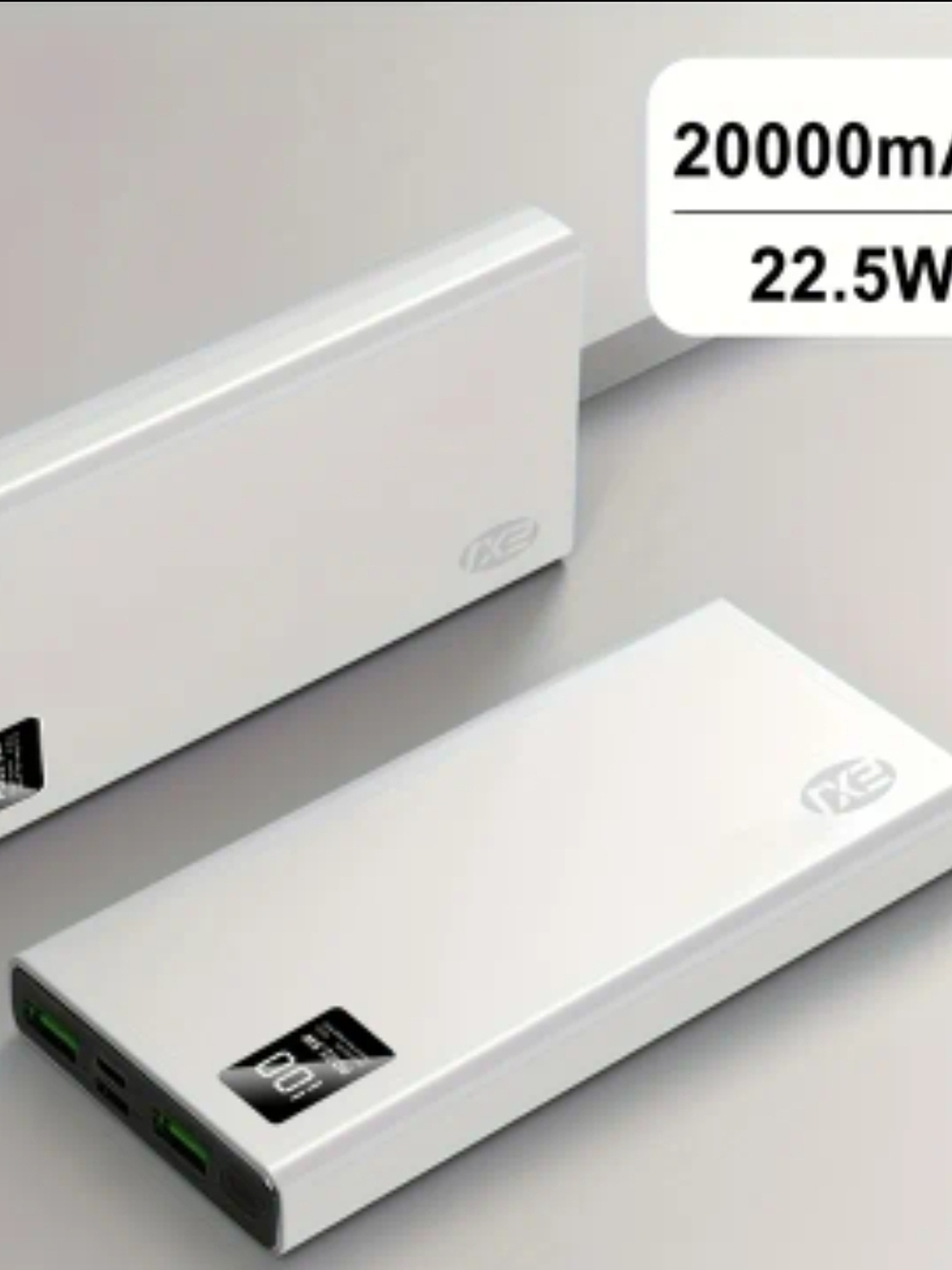 BATERIA PORTATIL 20.000 MAH NEGRA / BLANCA 2