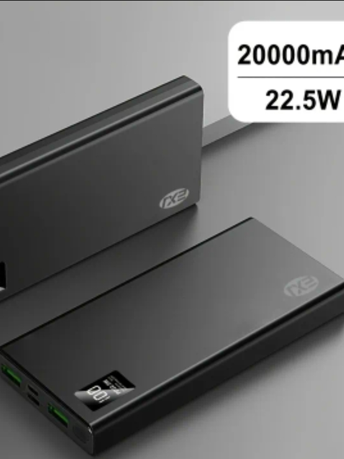 BATERIA PORTATIL 20.000 MAH NEGRA / BLANCA 9