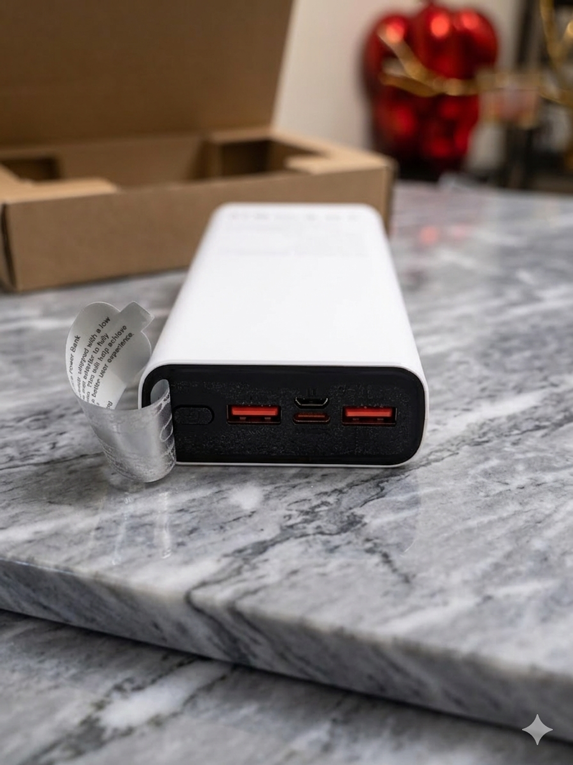 BATERIA PORTATIL 20.000 MAH NEGRA / BLANCA 5