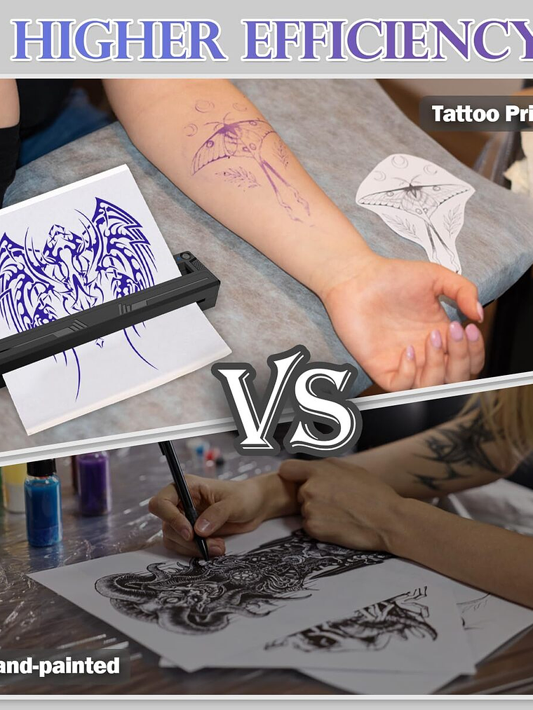 IMPRESORA DE TATUAJES TATOO STENCIL PRINTER TERMICO M8 6