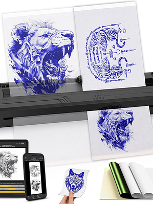 IMPRESORA DE TATUAJES TATOO STENCIL PRINTER TERMICO M8